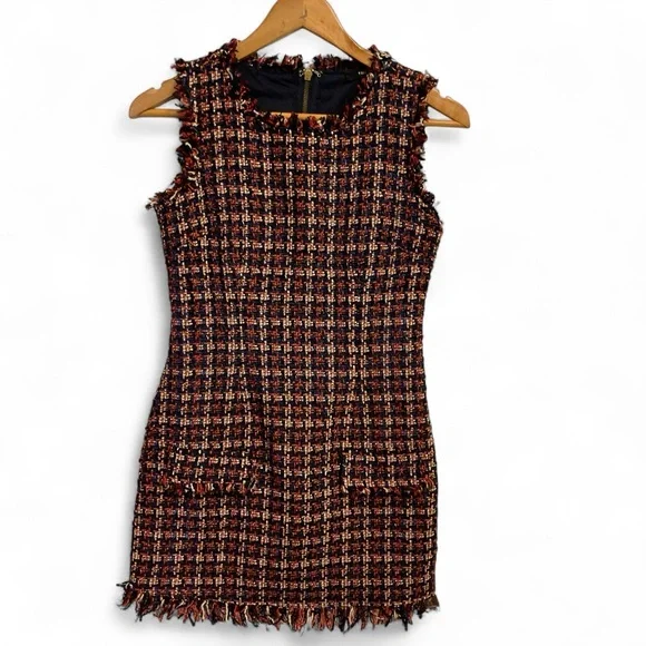 Fate Multicolor Tweed Mini Dress - Picture 2 of 10